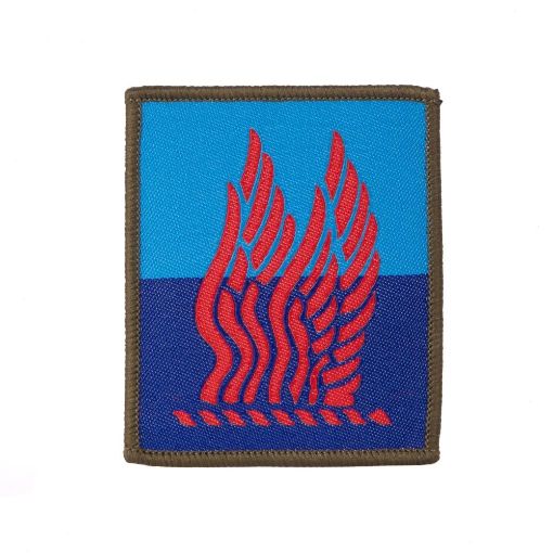 Picture of TRF - 1st Aviation Brigade - Red Wings on light blue - dark blue halves with olive overlocking - Pack of 5