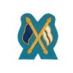 Picture of Mess Dress - Qualification Badge - Signaller (X Flags) - Gold on Blue B/G