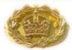Picture of Regimental Quartermaster Sergeant - Brass Rank Badge - Back Plate & Shanks - Tudor Crown